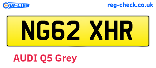 NG62XHR are the vehicle registration plates.