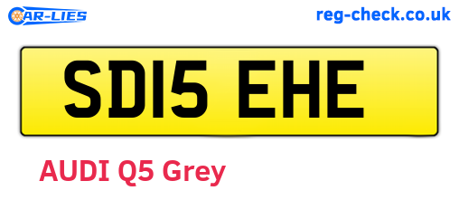SD15EHE are the vehicle registration plates.