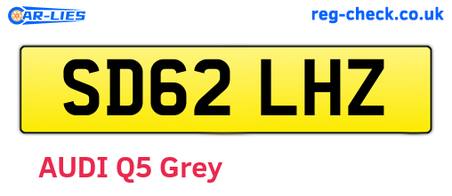 SD62LHZ are the vehicle registration plates.