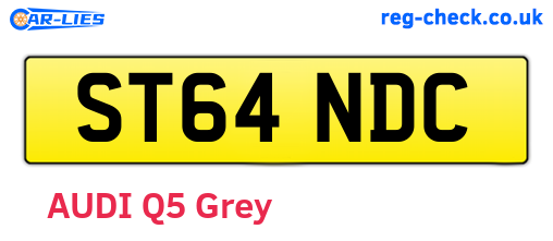 ST64NDC are the vehicle registration plates.