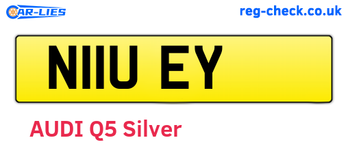 N11UEY are the vehicle registration plates.