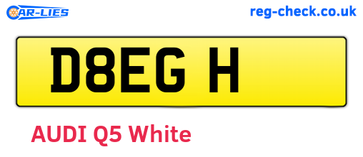 D8EGH are the vehicle registration plates.