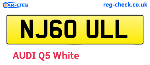 NJ60ULL are the vehicle registration plates.