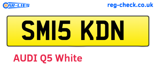 SM15KDN are the vehicle registration plates.