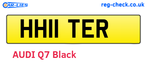 HH11TER are the vehicle registration plates.