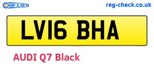LV16BHA are the vehicle registration plates.