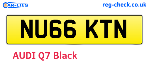 NU66KTN are the vehicle registration plates.