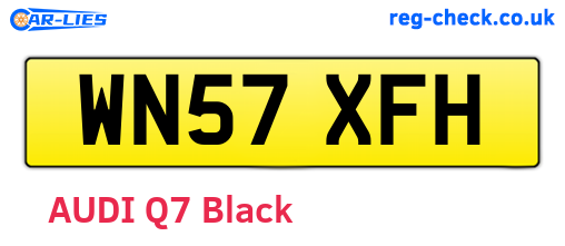 WN57XFH are the vehicle registration plates.