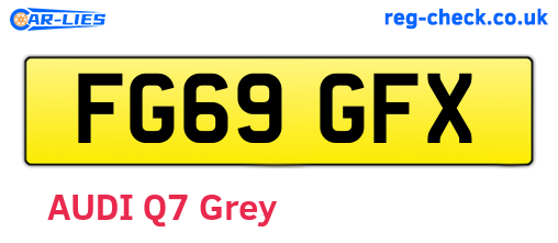 FG69GFX are the vehicle registration plates.