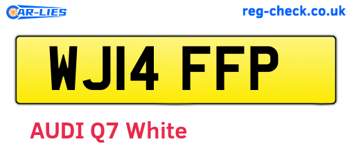 WJ14FFP are the vehicle registration plates.