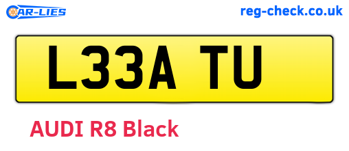 L33ATU are the vehicle registration plates.