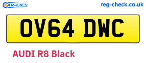 OV64DWC are the vehicle registration plates.