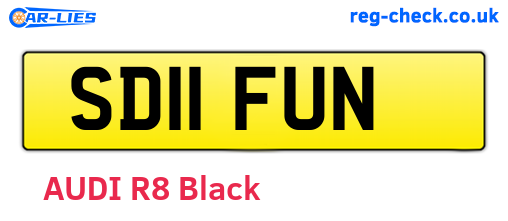 SD11FUN are the vehicle registration plates.