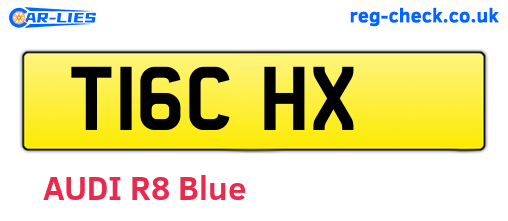 T16CHX are the vehicle registration plates.