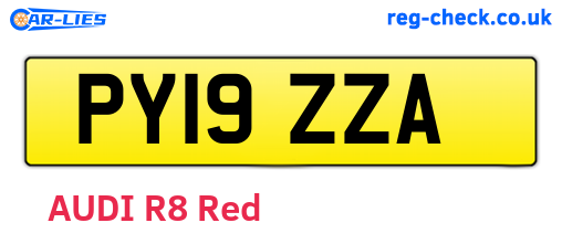 PY19ZZA are the vehicle registration plates.