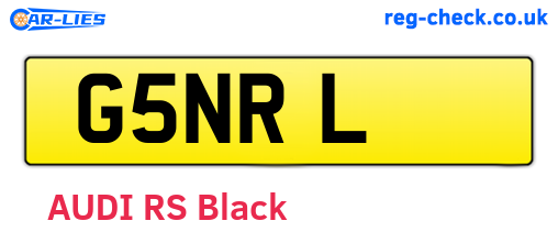 G5NRL are the vehicle registration plates.
