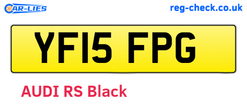 YF15FPG are the vehicle registration plates.