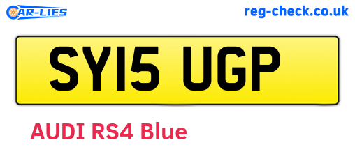 SY15UGP are the vehicle registration plates.