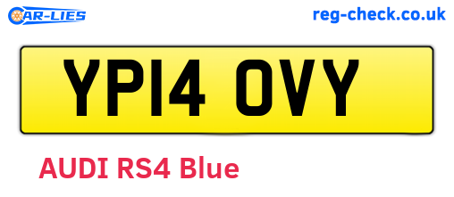 YP14OVY are the vehicle registration plates.