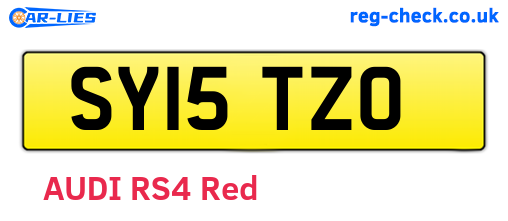 SY15TZO are the vehicle registration plates.