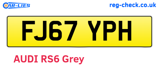 FJ67YPH are the vehicle registration plates.