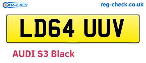 LD64UUV are the vehicle registration plates.