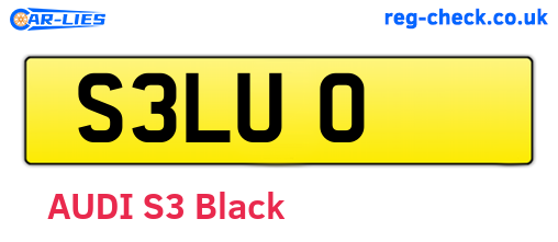 S3LUO are the vehicle registration plates.