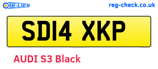 SD14XKP are the vehicle registration plates.