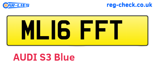 ML16FFT are the vehicle registration plates.