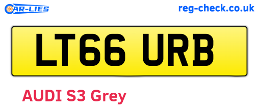 LT66URB are the vehicle registration plates.