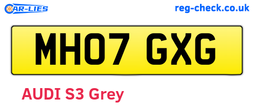 MH07GXG are the vehicle registration plates.
