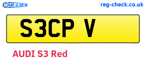 S3CPV are the vehicle registration plates.