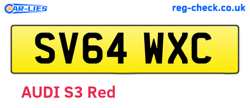 SV64WXC are the vehicle registration plates.