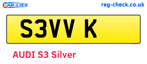 S3VVK are the vehicle registration plates.