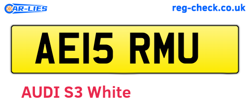 AE15RMU are the vehicle registration plates.