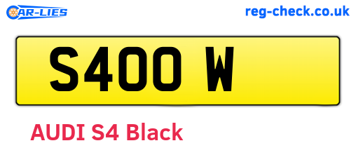 S4OOW are the vehicle registration plates.