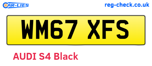WM67XFS are the vehicle registration plates.