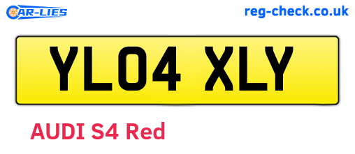 YL04XLY are the vehicle registration plates.