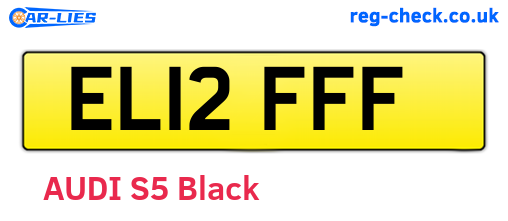 EL12FFF are the vehicle registration plates.