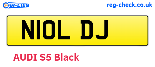 N10LDJ are the vehicle registration plates.