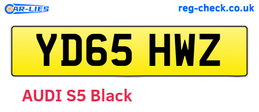 YD65HWZ are the vehicle registration plates.