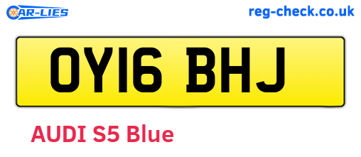 OY16BHJ are the vehicle registration plates.