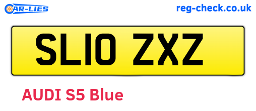 SL10ZXZ are the vehicle registration plates.