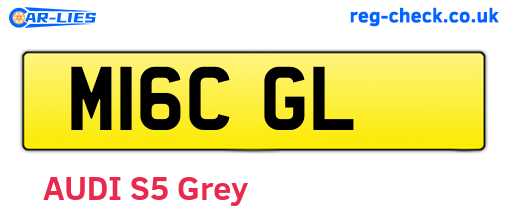 M16CGL are the vehicle registration plates.