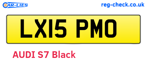LX15PMO are the vehicle registration plates.