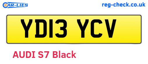 YD13YCV are the vehicle registration plates.