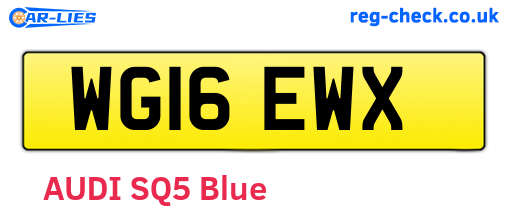 WG16EWX are the vehicle registration plates.