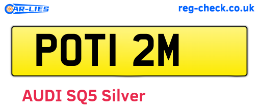 POT12M are the vehicle registration plates.