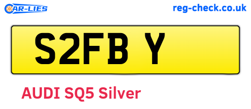 S2FBY are the vehicle registration plates.