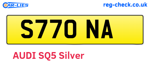 S77ONA are the vehicle registration plates.